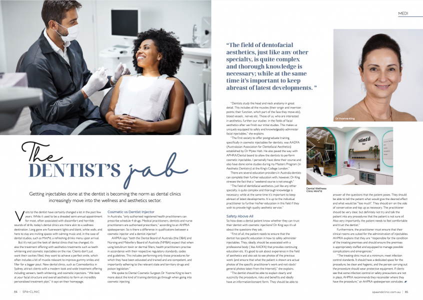 SPA+CLINIC Magazine Volume 85 - The Dentist's Jab